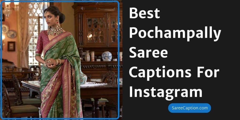 Best Pochampally Saree Captions For Instagram
