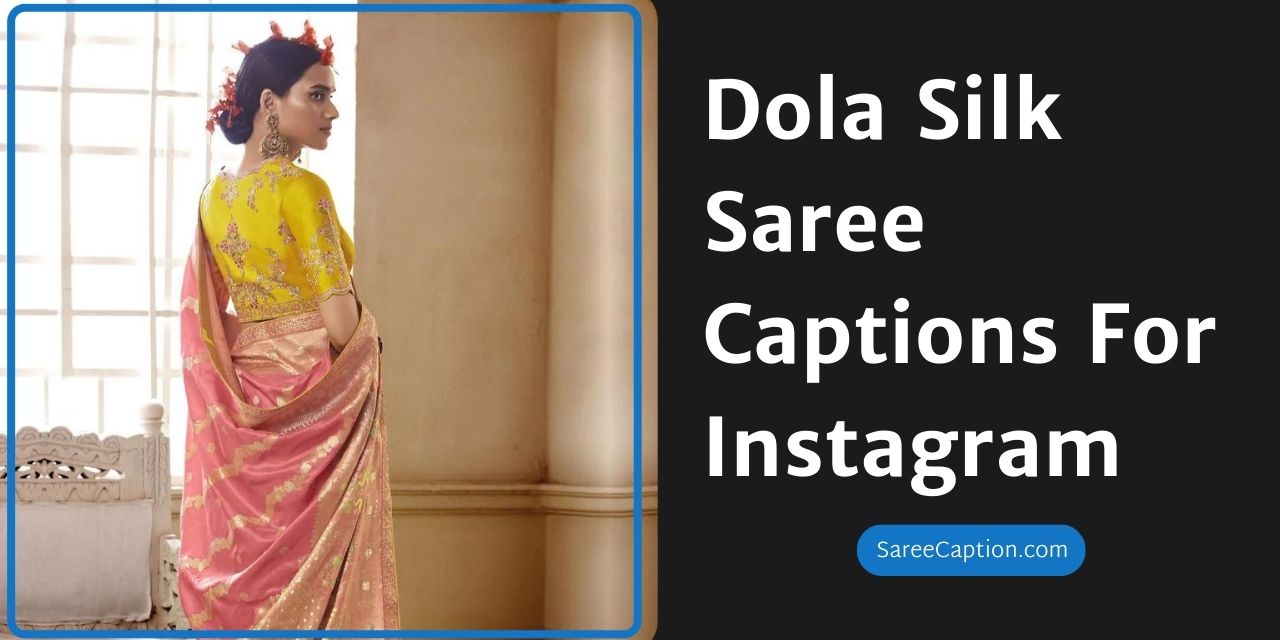 Dola Silk Saree Captions For Instagram