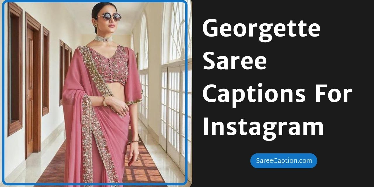 Georgette Saree Captions For Instagram