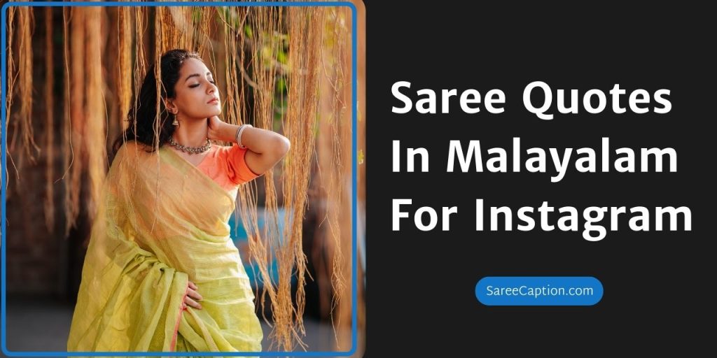 Saree Quotes In Malayalam For Instagram