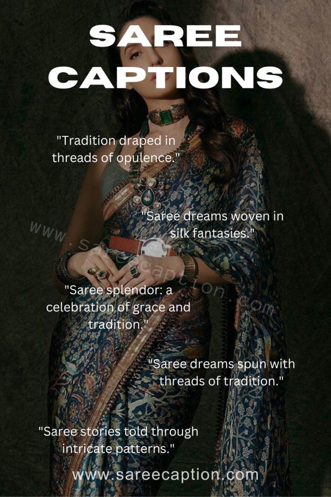 Pinterest Saree Captions