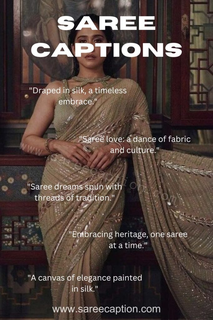 Saree Captions Pinterest For Instagram