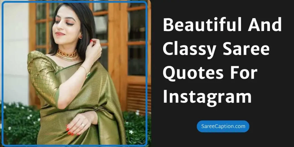 Saree Quotes For Instagram