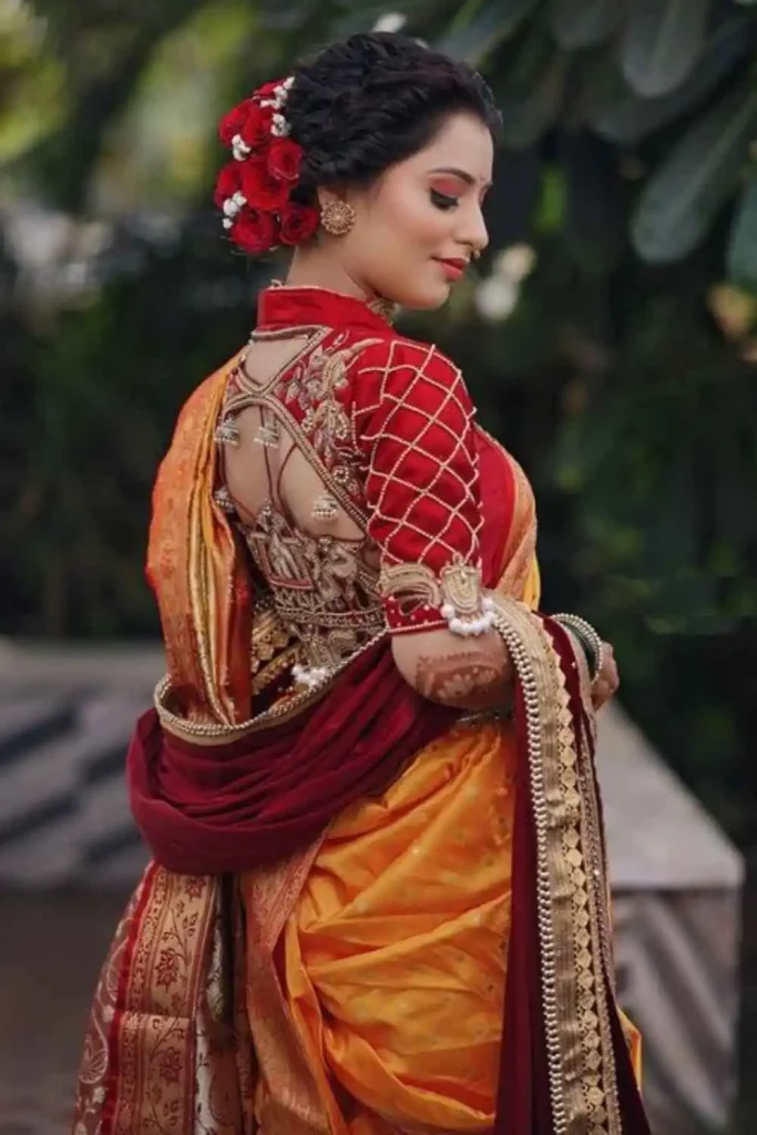 Saree Caption In Marathi